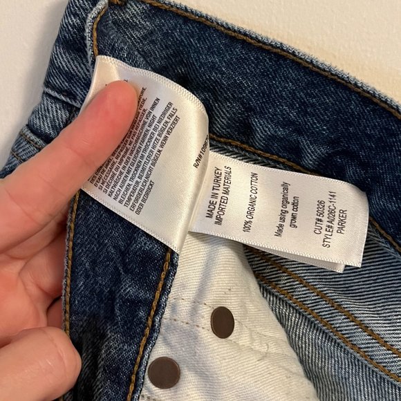 Agolde parker shorts sz 27 'lowkey' - Picture 7 of 8